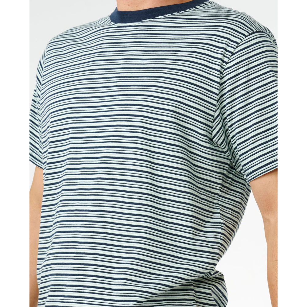 RIP CURL ARTIST OF THE SEARCH STRIPE RELAXED TEE DARK NAVY