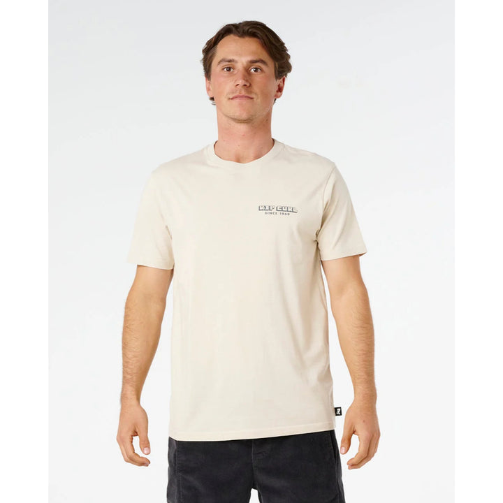 RIP CURL AOTS SAILBOAT TEE VINTAGE WHITE