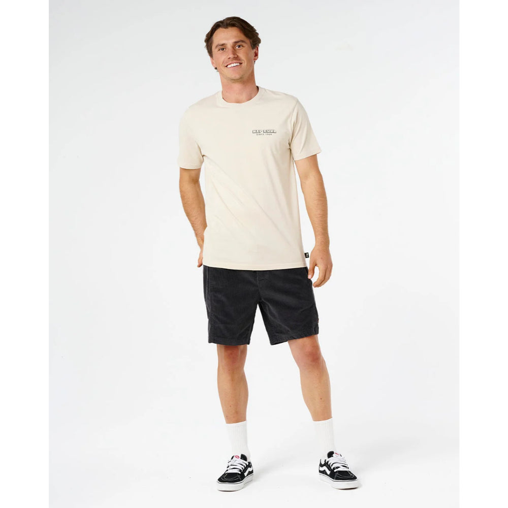 RIP CURL AOTS SAILBOAT TEE VINTAGE WHITE