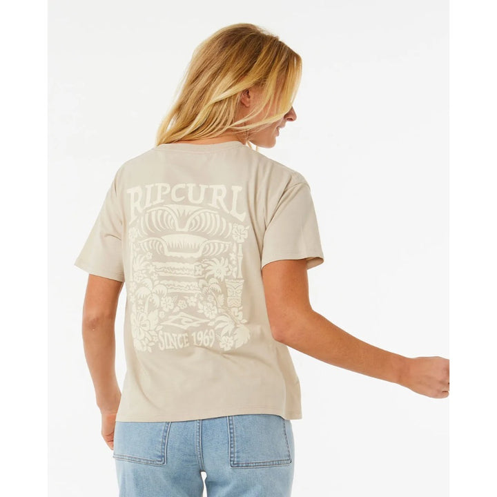 RIP CURL TIKI TROPICS RELAXED TEE NATURAL