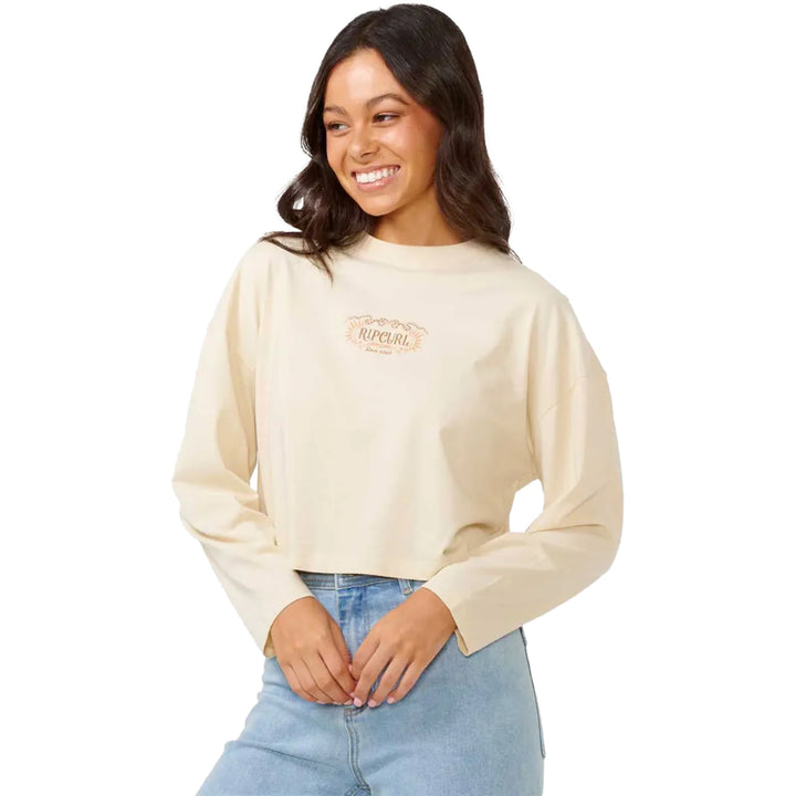 RIP CURL DESERT QUEEN LONG SLEEVE OFF WHITE