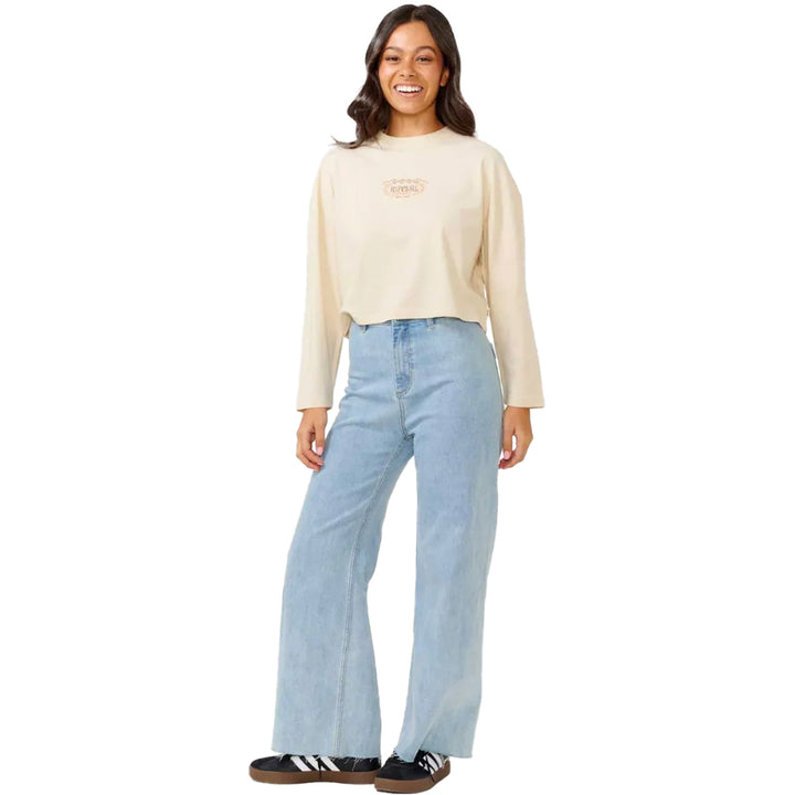 RIP CURL DESERT QUEEN LONG SLEEVE OFF WHITE
