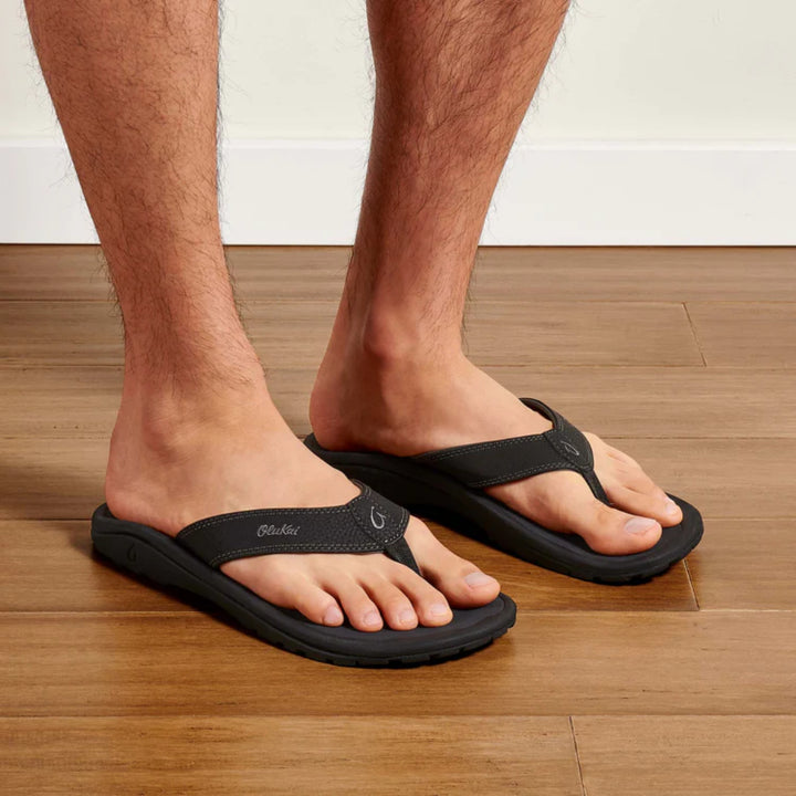 OLUKAI 'OHANA BLACK/DARK SHADOW
