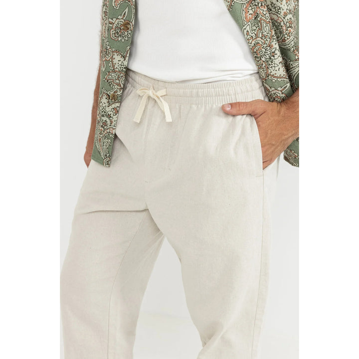 RHYTHM LINEN JAM PANT BONE
