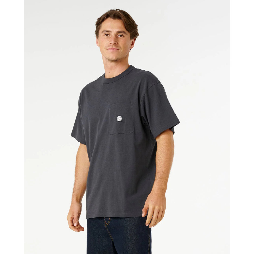 RIP CURL PREMIUM SURF WETTIE LOOSE TEE WASHED BLACK