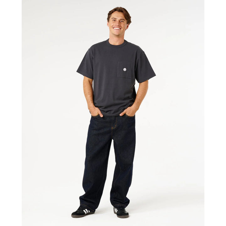 RIP CURL PREMIUM SURF WETTIE LOOSE TEE WASHED BLACK