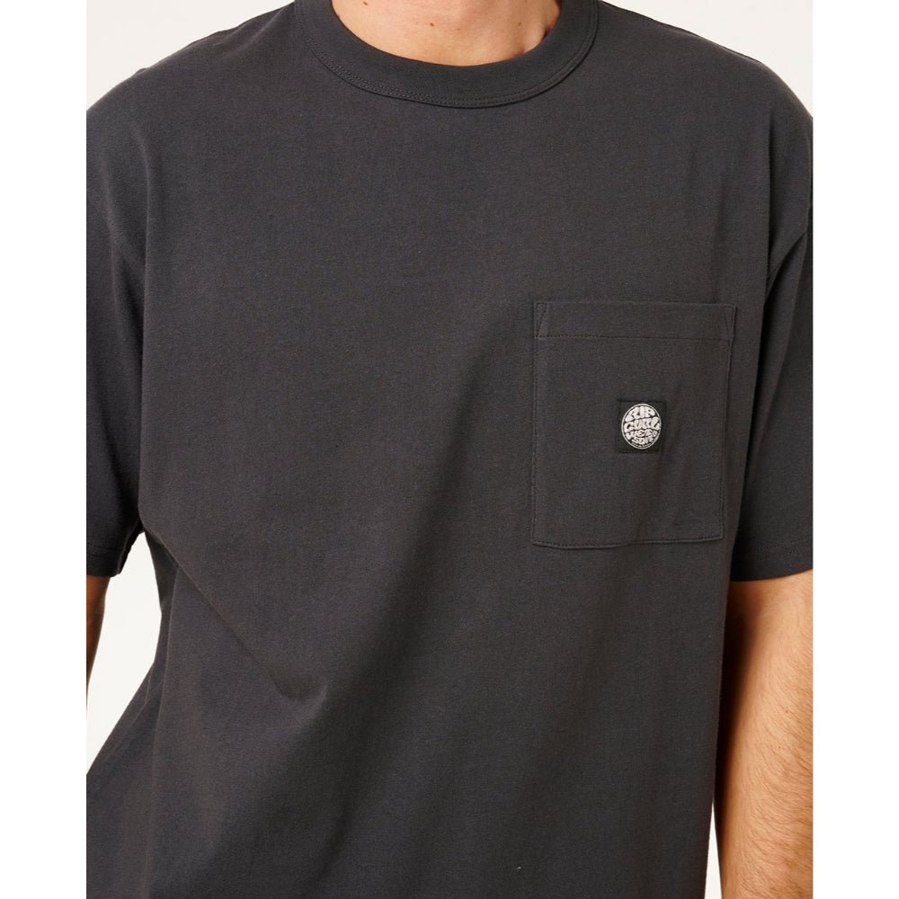 RIP CURL PREMIUM SURF WETTIE LOOSE TEE WASHED BLACK
