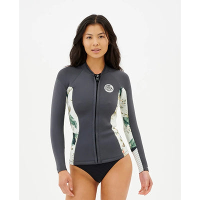 RIPCURL WMS DAWN PATROL 2MM FULL ZIP CHARCOAL