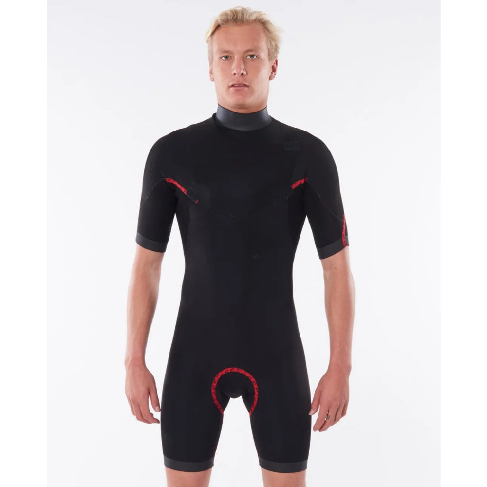 RIP CURL DAWN PATROL 2MM CHEST ZIP BLACK