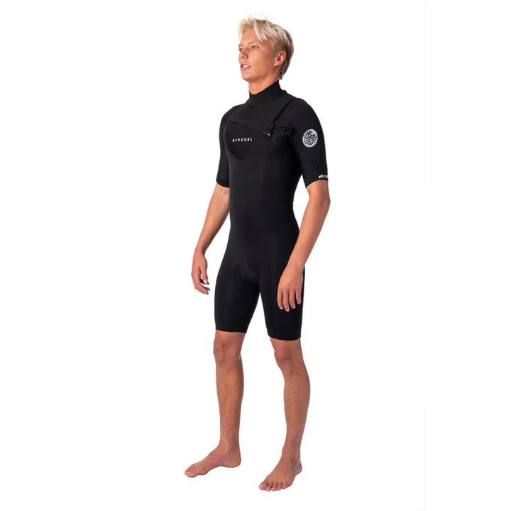 RIP CURL DAWN PATROL 2MM CHEST ZIP BLACK