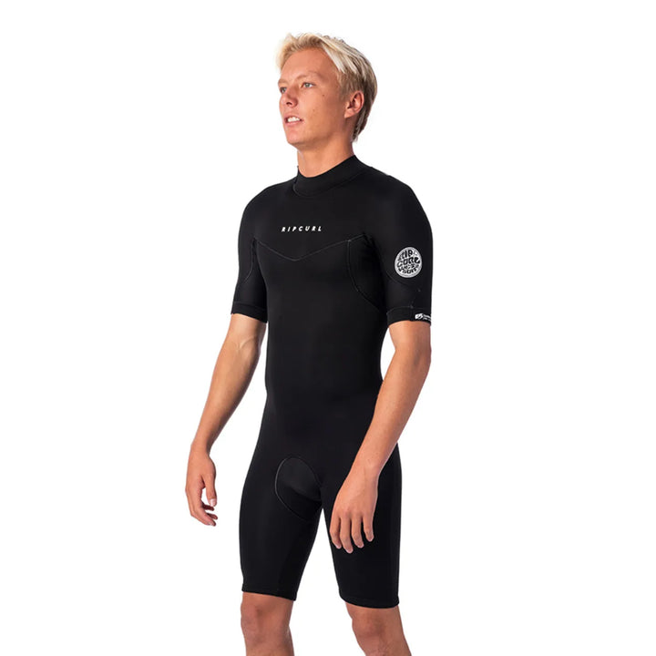 RIP CURL DAWN PATROL 2MM BACK ZIP BLACK