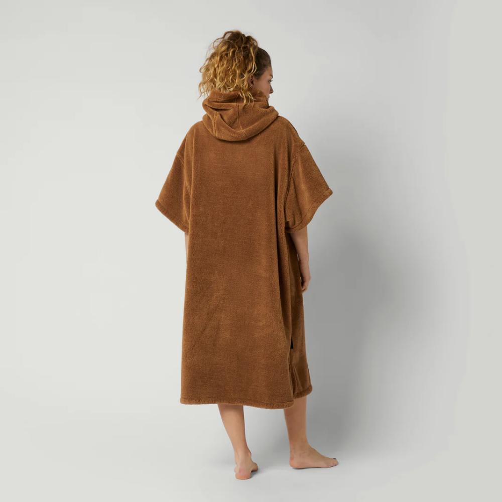 MYSTIC TEDDY PONCHO SLATE BROWN