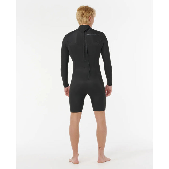RIP CURL DAWN PATROL LONG SLEEVE 2MM BACK ZIP BLACK
