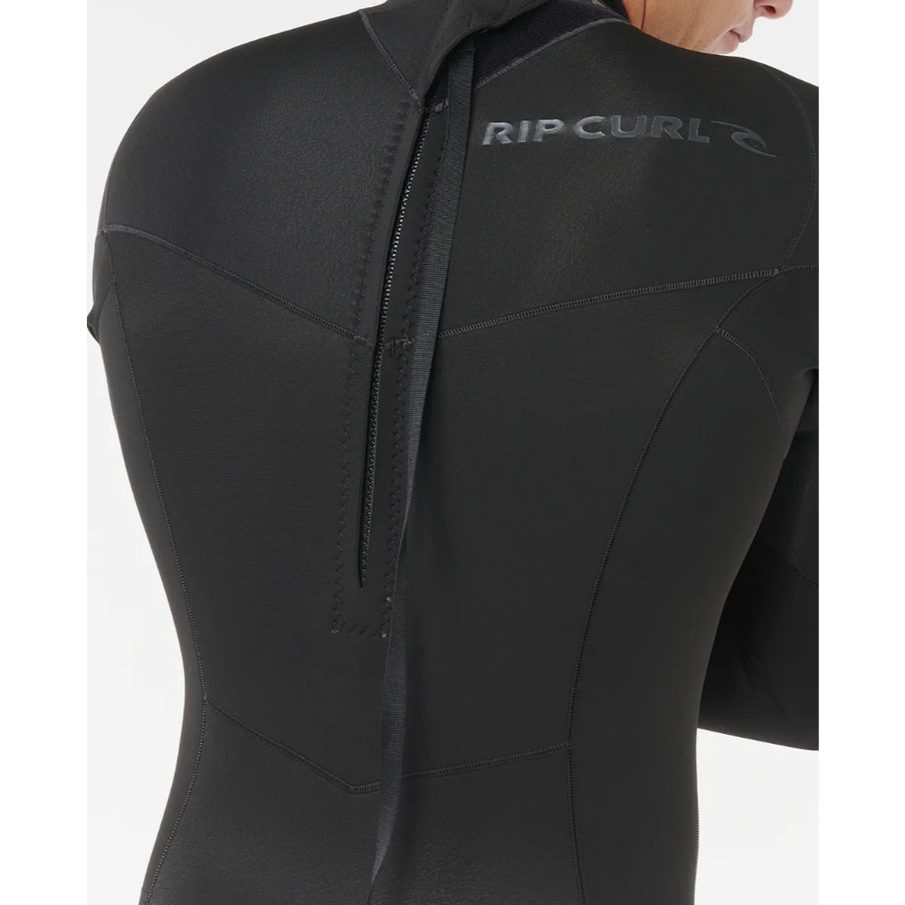 RIP CURL DAWN PATROL LONG SLEEVE 2MM BACK ZIP BLACK