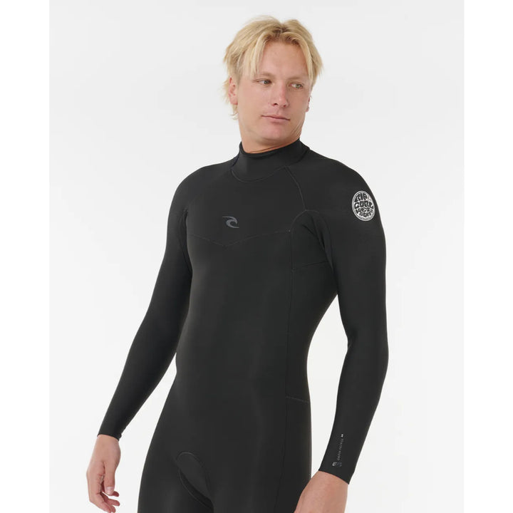 RIP CURL DAWN PATROL LONG SLEEVE 2MM BACK ZIP BLACK