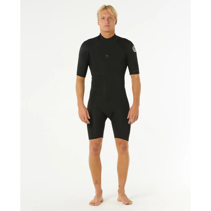 RIP CURL DAWN PATROL 2MM BACK ZIP BLACK