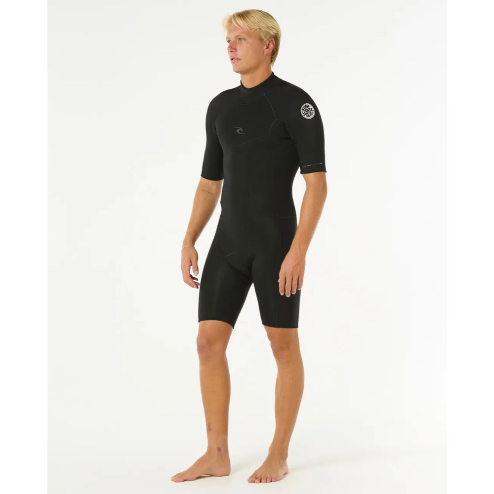 RIP CURL DAWN PATROL 2MM BACK ZIP BLACK