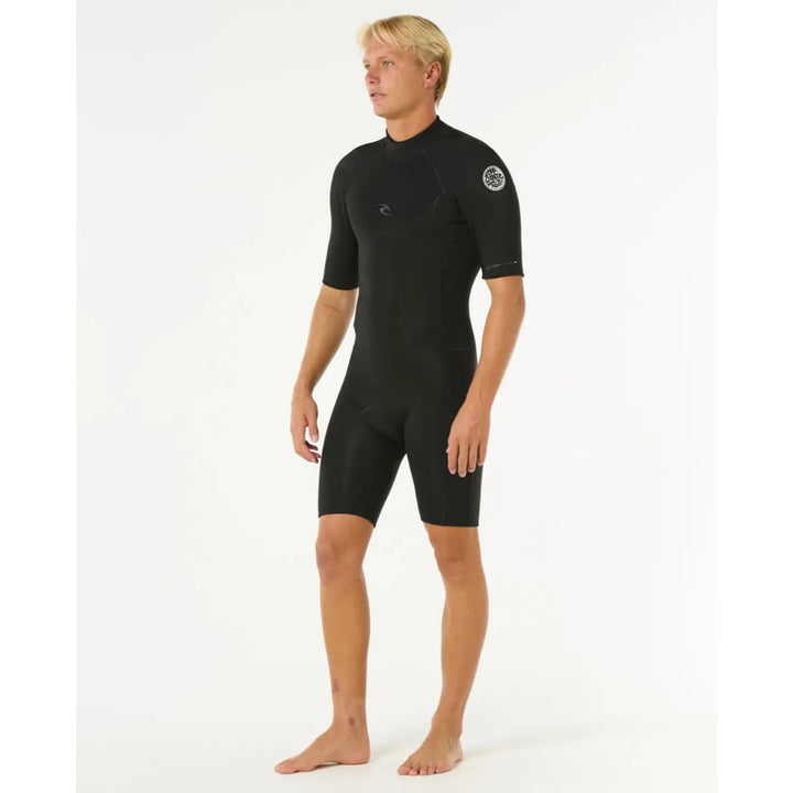 RIP CURL DAWN PATROL 2MM BACK ZIP BLACK