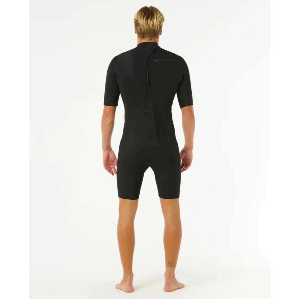 RIP CURL DAWN PATROL 2MM BACK ZIP BLACK