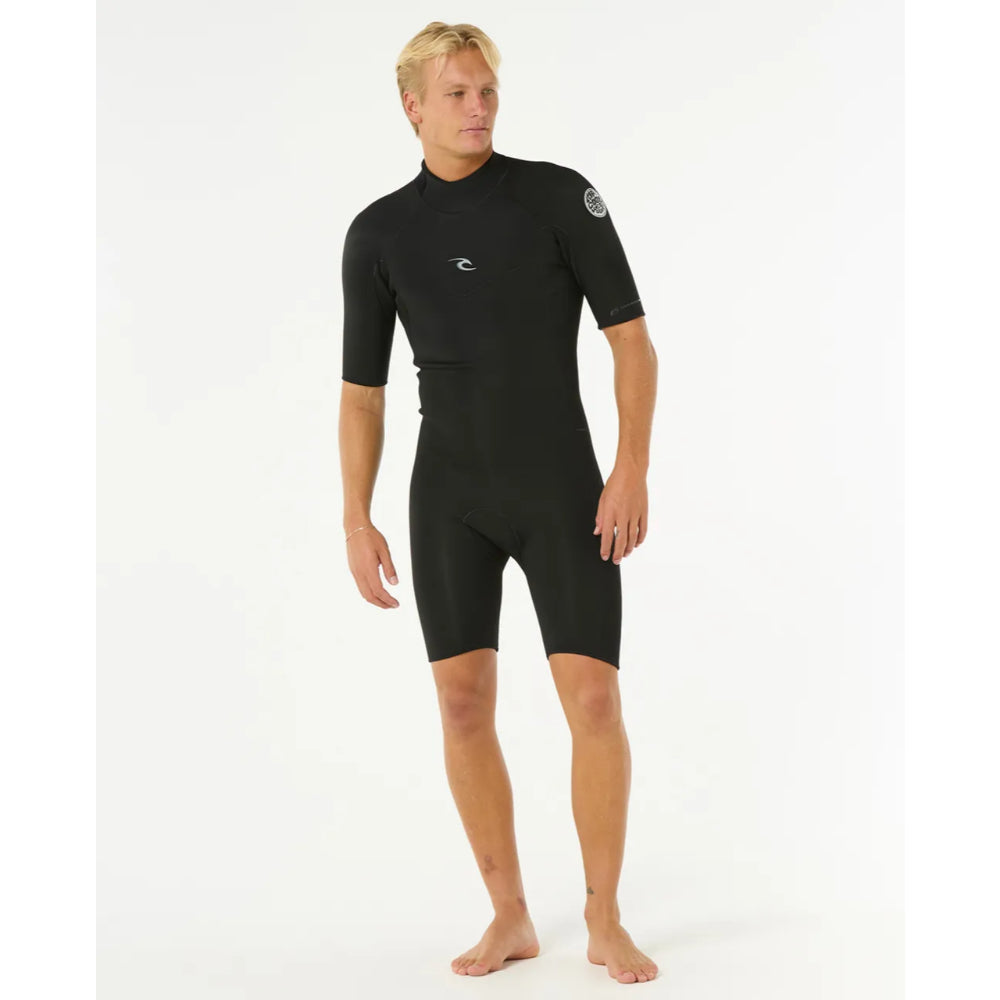 RIP CURL DAWN PATROL 2MM BACK ZIP BLACK