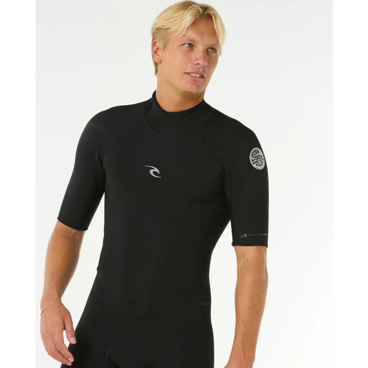 RIP CURL DAWN PATROL 2MM BACK ZIP BLACK