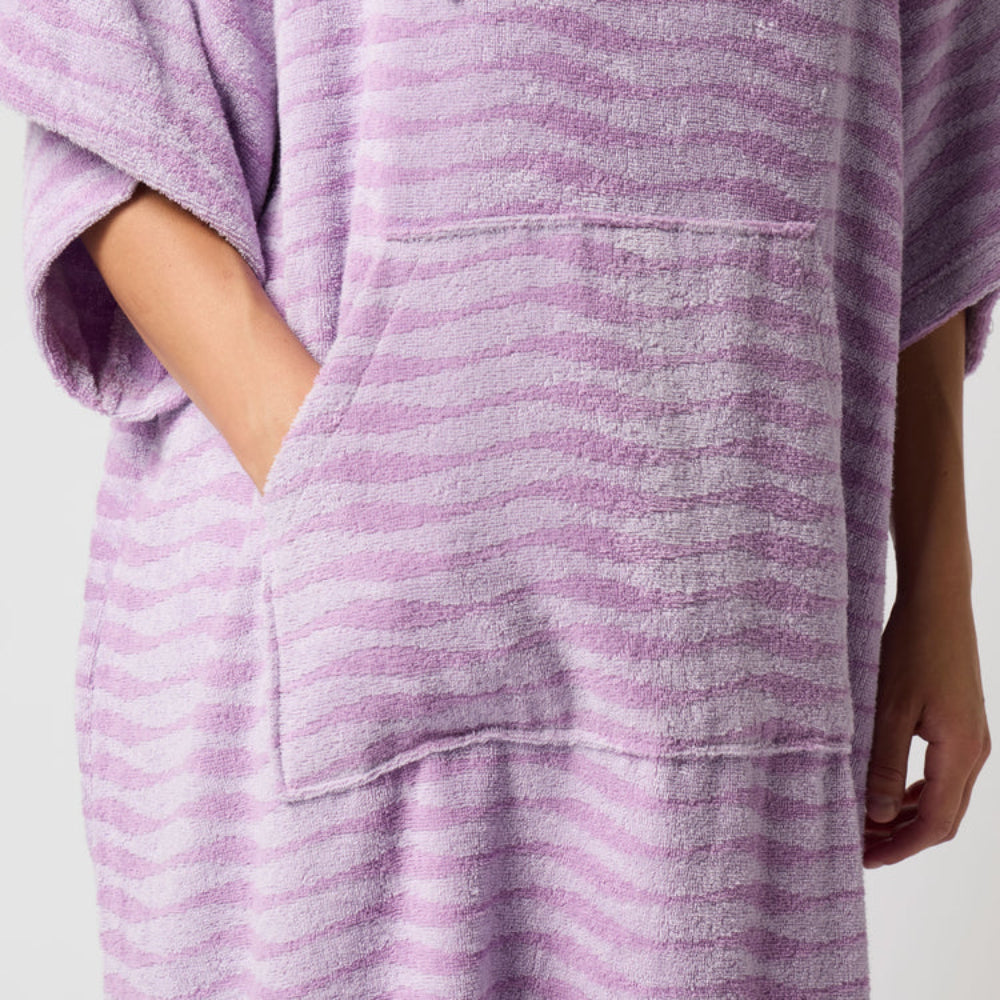 MYSTIC JACQUARD PONCHO PINK/PURPLE