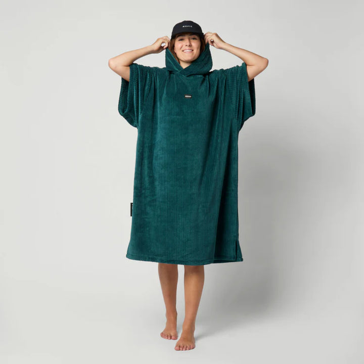 MYSTIC CORDUROY PONCHO TEAL