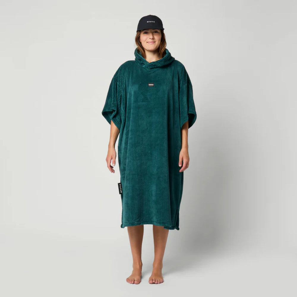 MYSTIC CORDUROY PONCHO TEAL