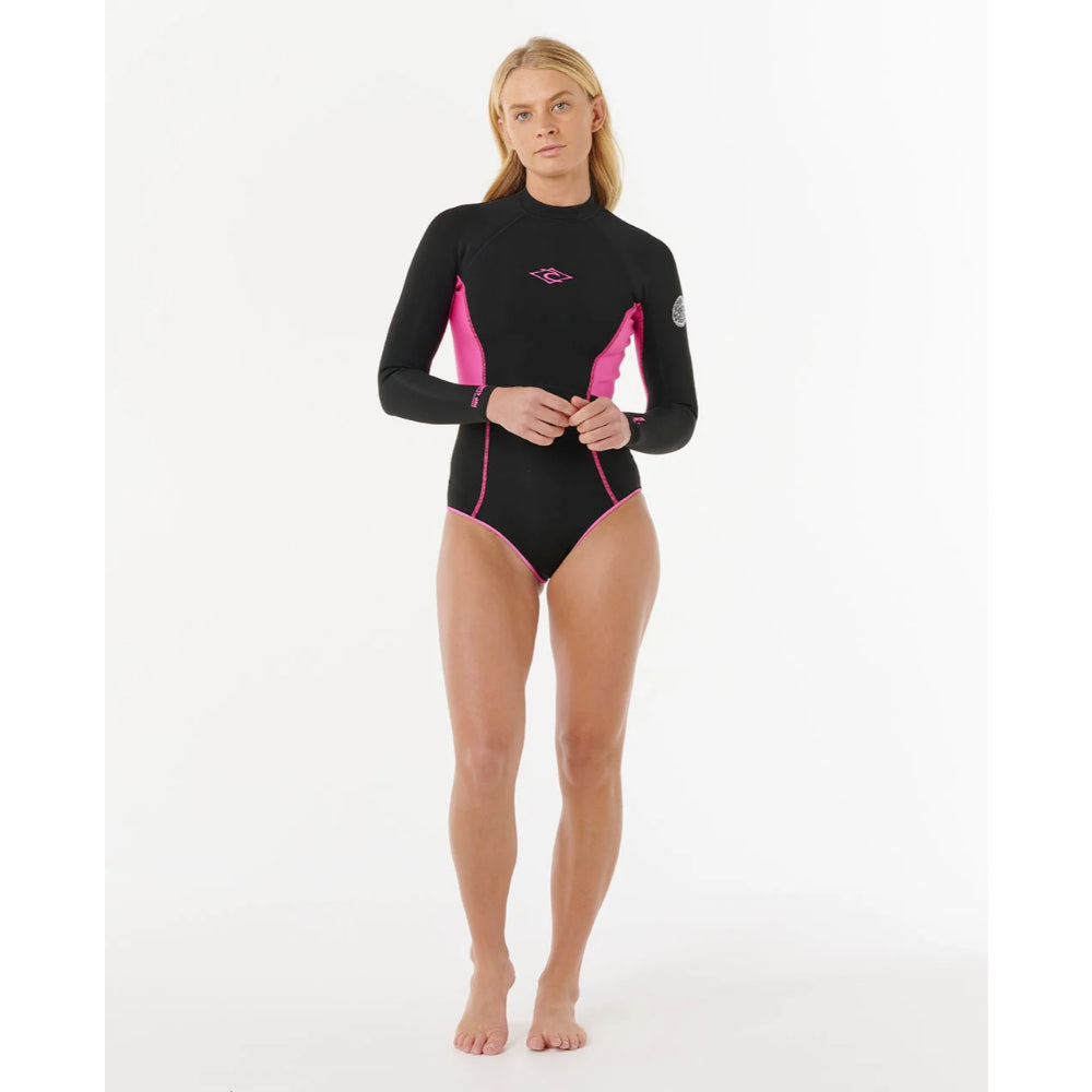 RIP CURL WMS STEPH GILMORE G-BOMB 1.5MM FRONT ZIP BLACK/PINK