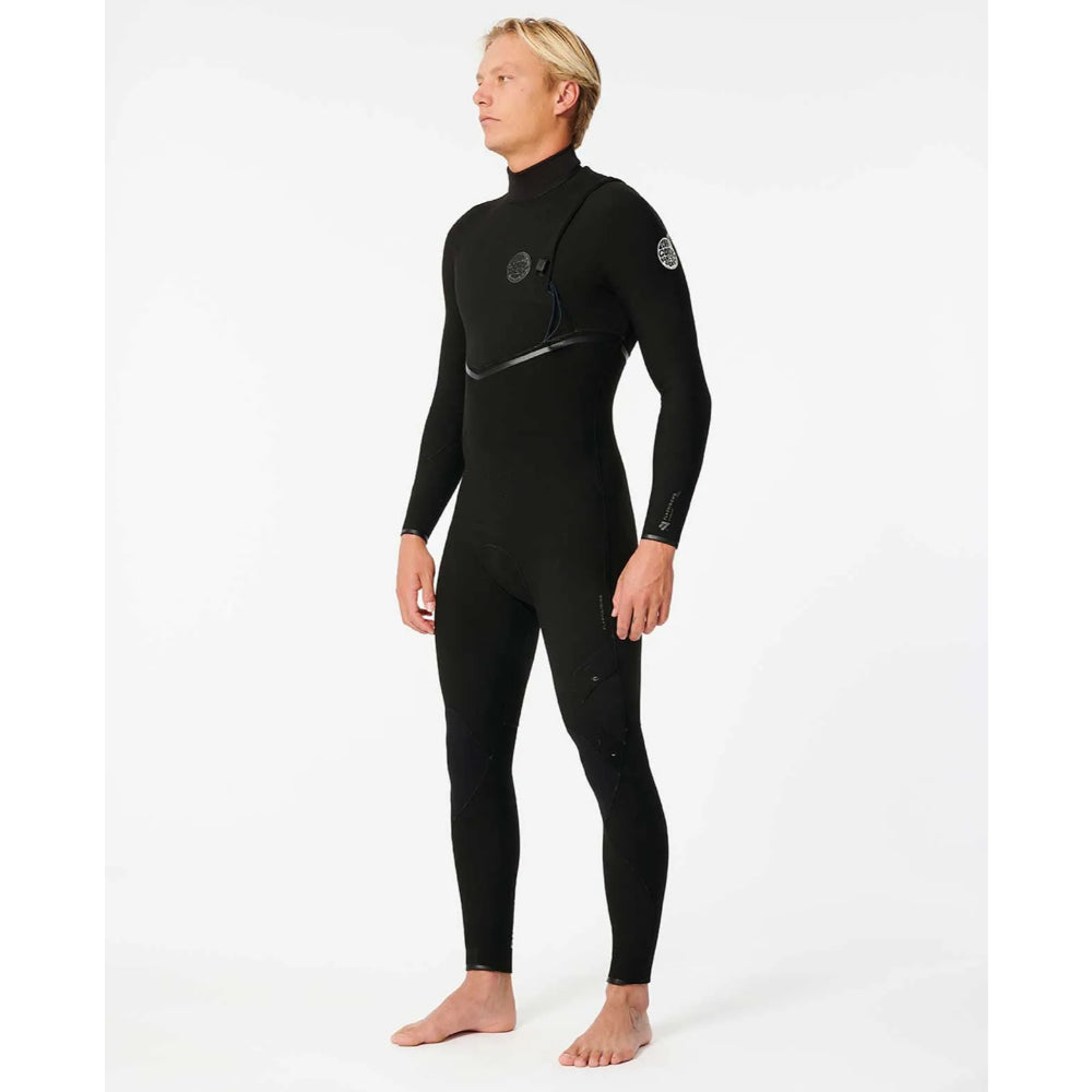 RIP CURL E7 FLASHBOMB 3/2 ZIP FREE BLACK