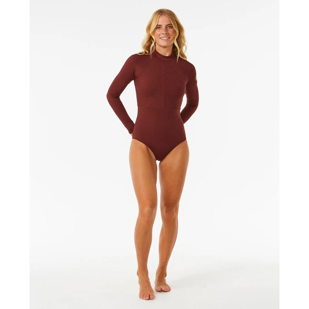 RIP CURL PREMIUM SURF L/S SURFSUIT PLUM