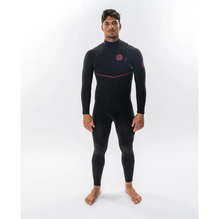 RIP CURL E7 FLASHBOMB FUSION 4/3 ZIP FREE BLACK