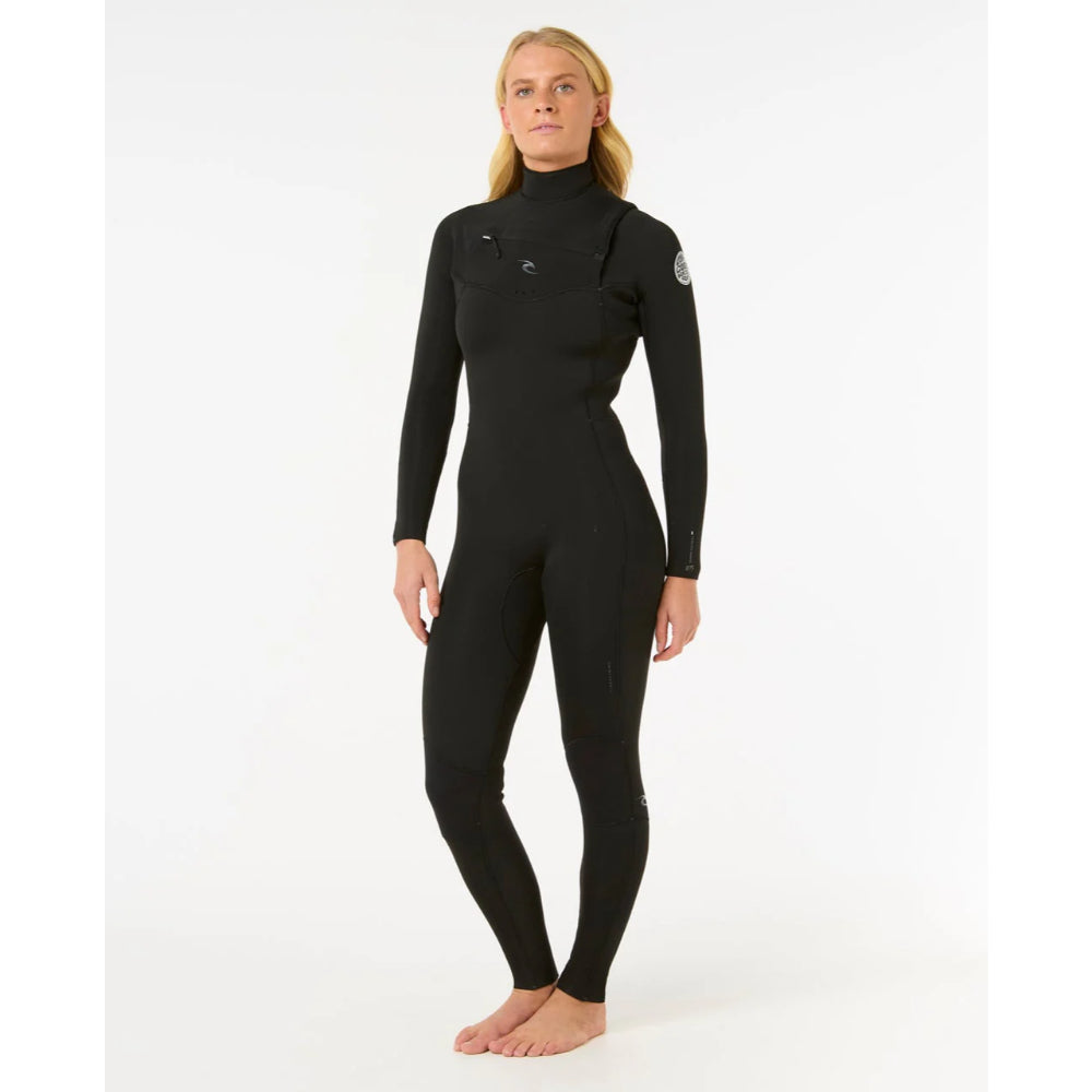 RIP CURL WMS DAWN PATROL 3/2 CHEST ZIP BLACK