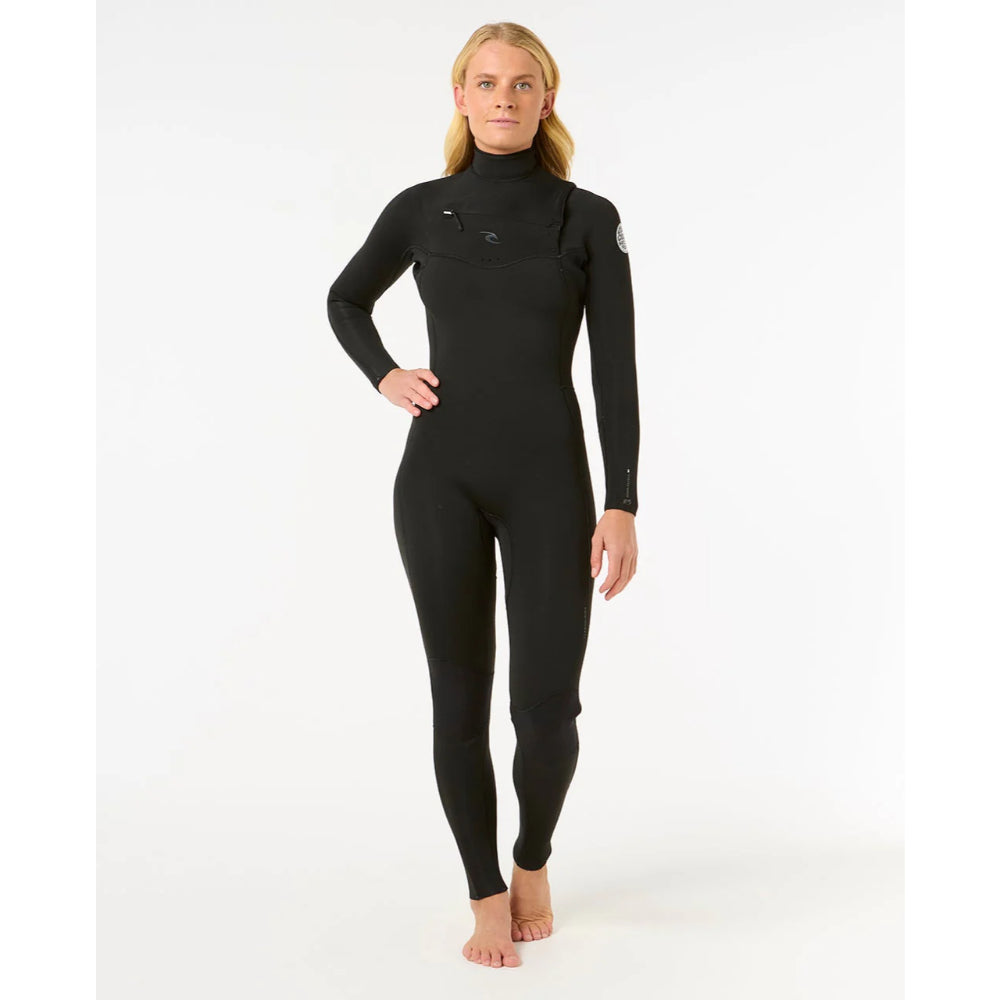 RIP CURL WMS DAWN PATROL 3/2 CHEST ZIP BLACK