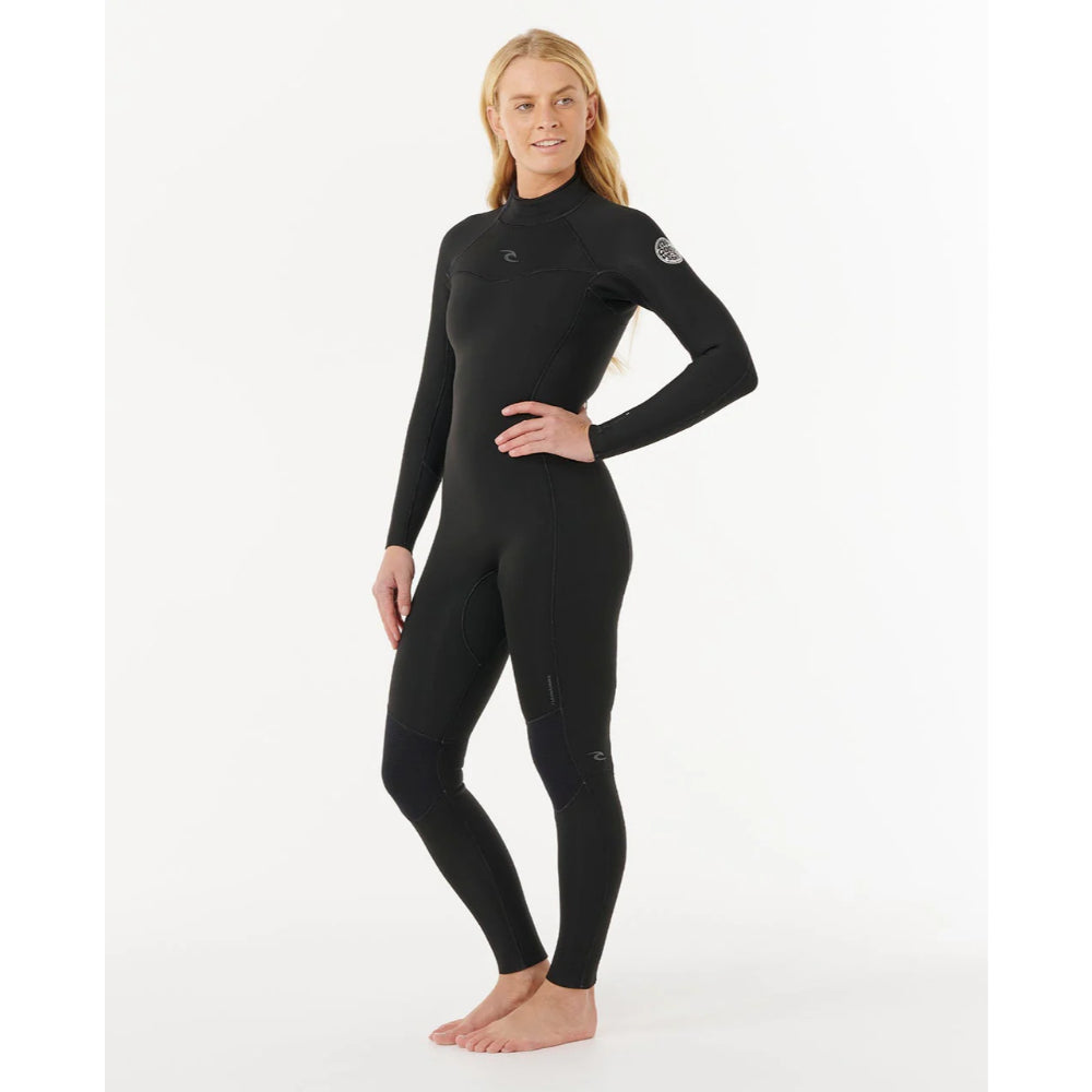 RIP CURL WMS DAWN PATROL 4/3 BACK ZIP BLACK