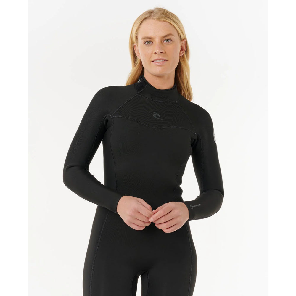 RIP CURL WMS DAWN PATROL 3/2 BACK ZIP BLACK