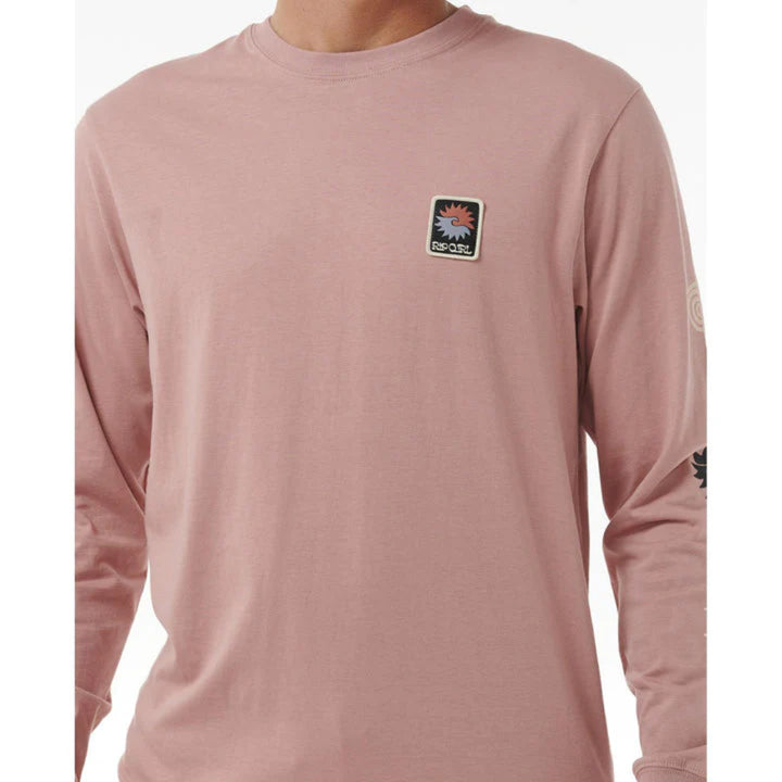 RIP CURL SWC BREAKER LONG SLEEVE TEE MUSHROOM