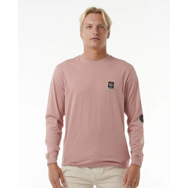 RIP CURL SWC BREAKER LONG SLEEVE TEE MUSHROOM