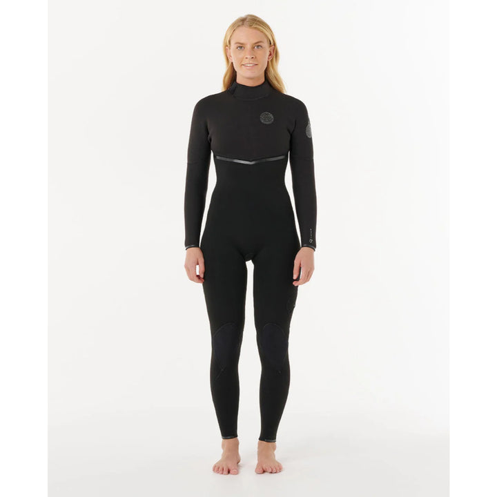 RIP CURL WMS E-BOMB 3/2 BACK ZIP BLACK