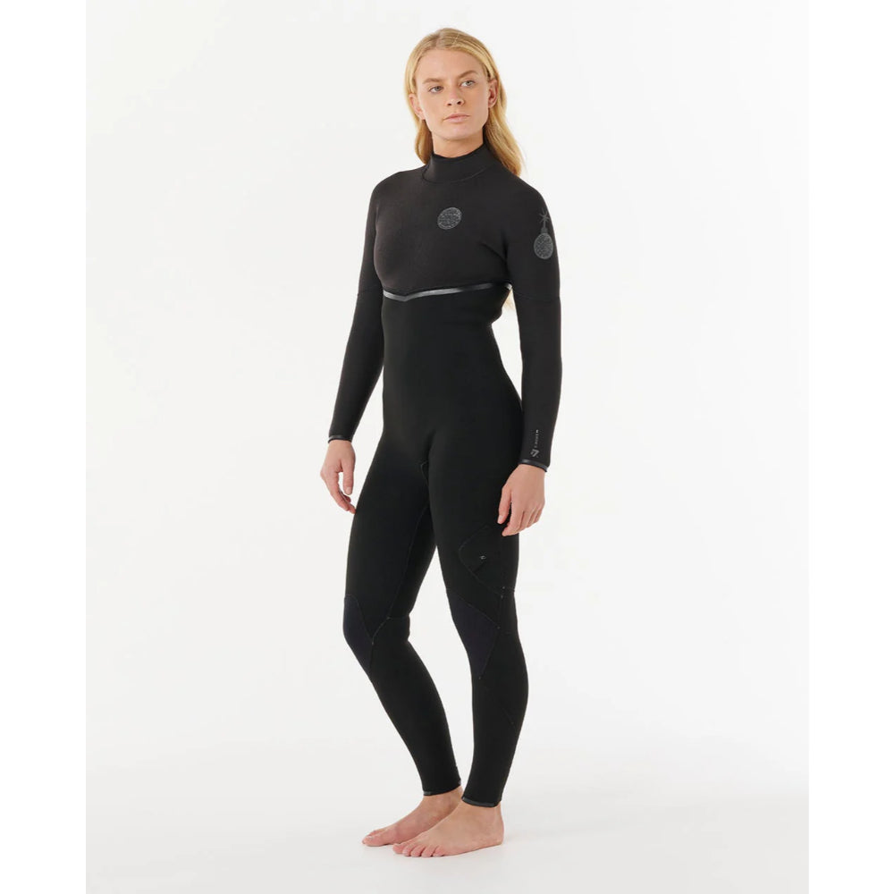 RIP CURL WMS E-BOMB 3/2 BACK ZIP BLACK
