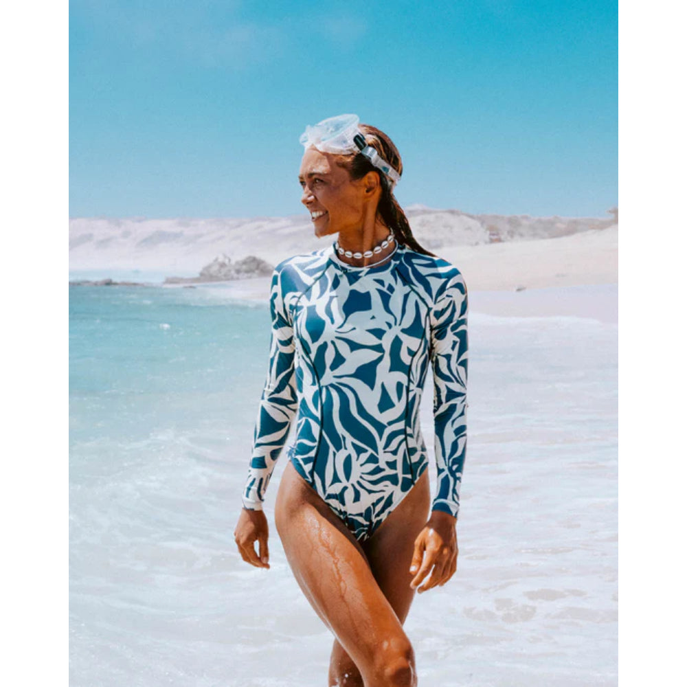 SALTY CREW RAY DAYS L/S SURF SUIT INDIGO