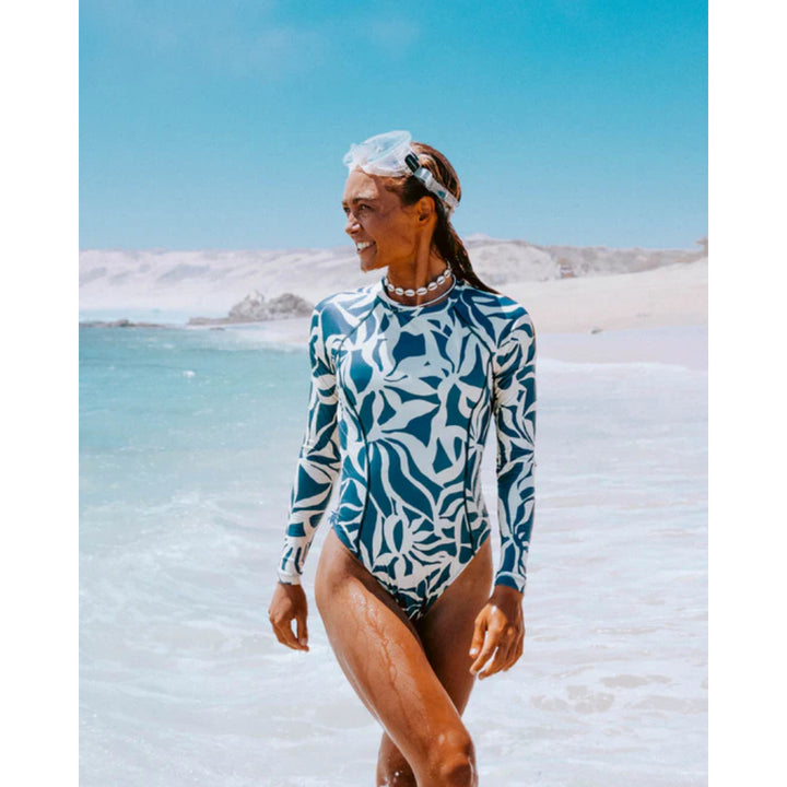 SALTY CREW RAY DAYS L/S SURF SUIT INDIGO