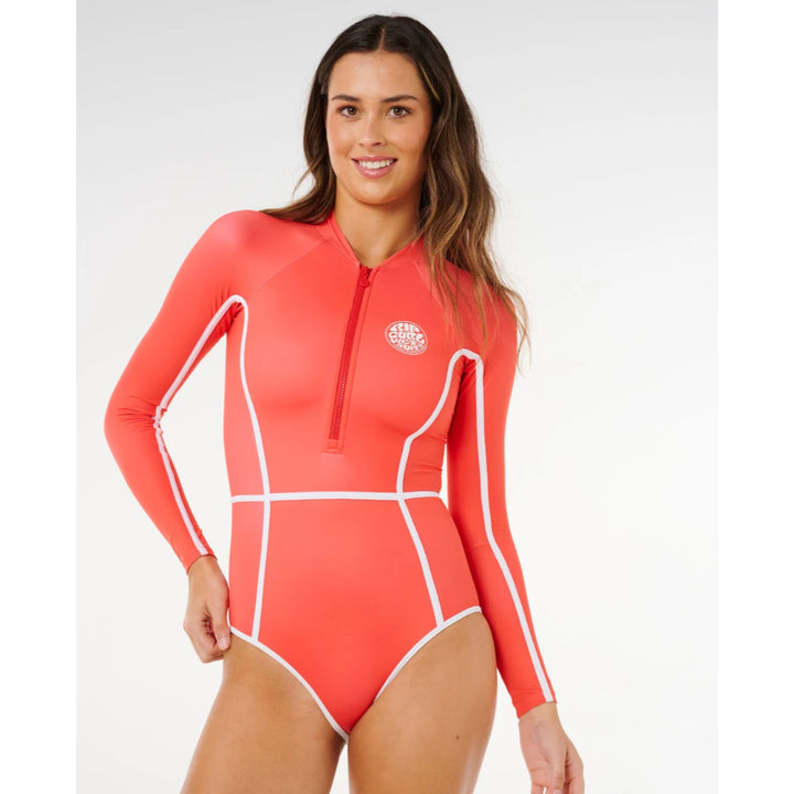 RIP CURL CLASSIC SURF LONG SLEEVE SURFSUIT RED
