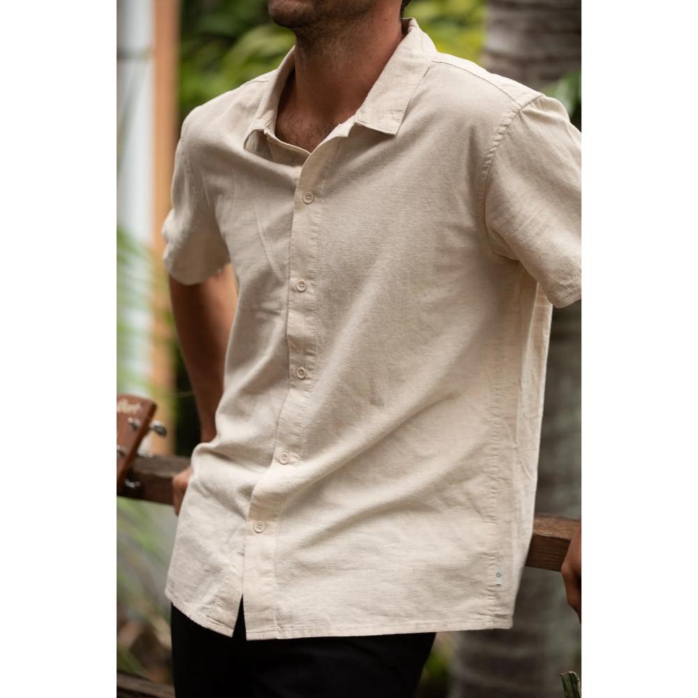 RHYTHM CLASSIC LINEN S/S SHIRT SAND