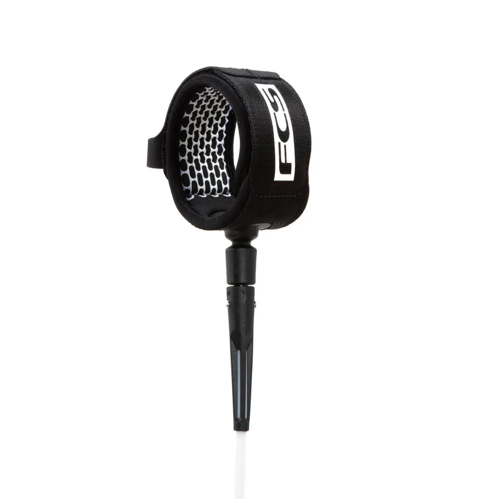 FCS ALL ROUND ESSENTIAL LEASH 6' WHITE/BLACK – La Boutique Sharks