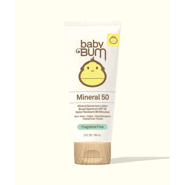 BABY BUM SPF50 MINERAL SUNSCREEN LOTION FRAGRANCE FREE