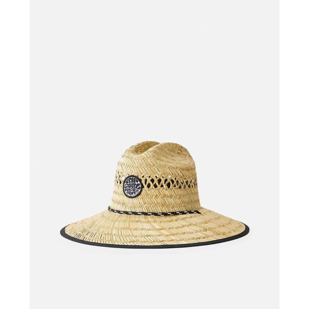 RIP CURL LOGO STRAW HAT NATURAL