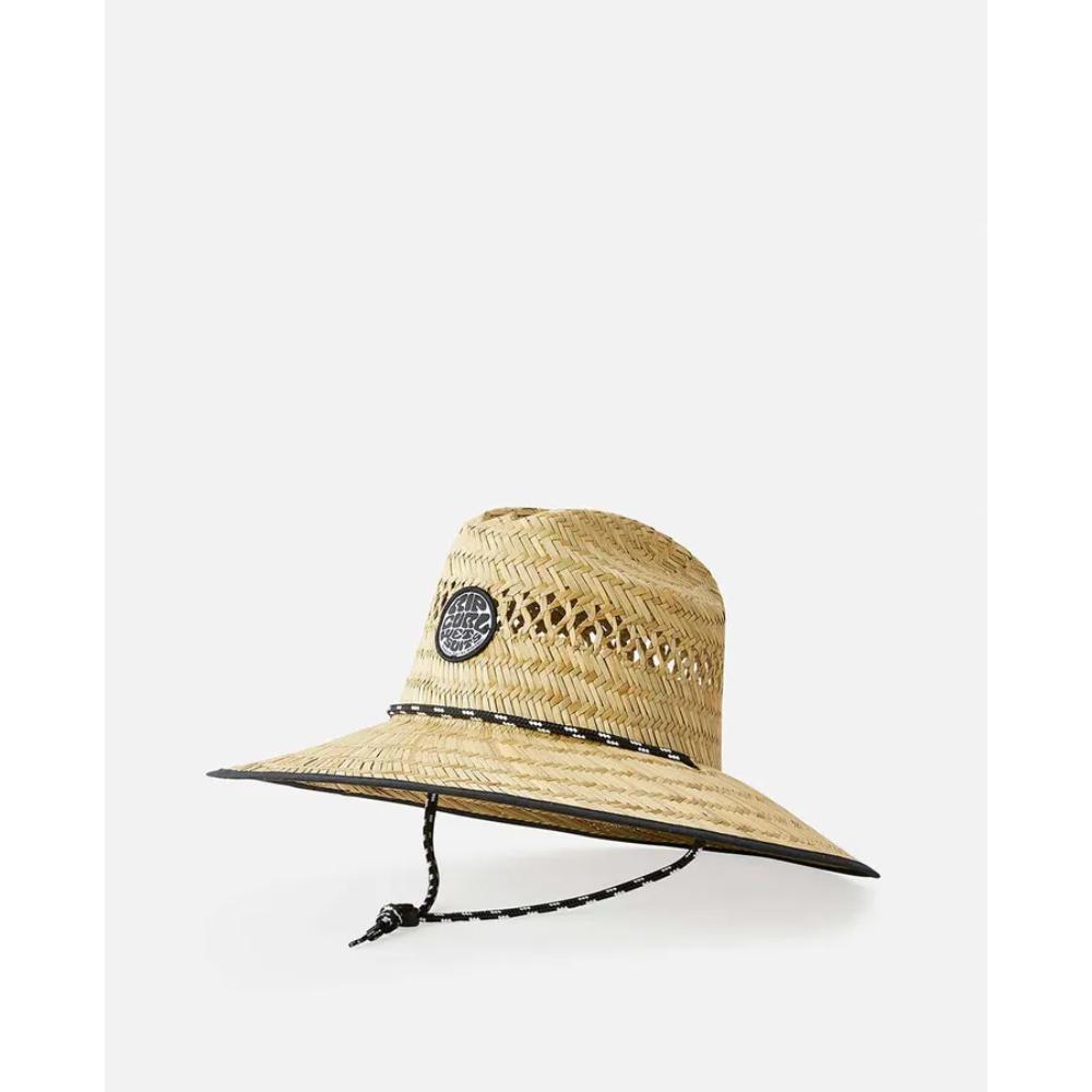 RIP CURL LOGO STRAW HAT NATURAL