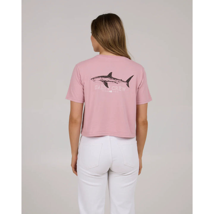 SALTY CREW BROTHER BRUCE CROP TEE WARM LILIAC
