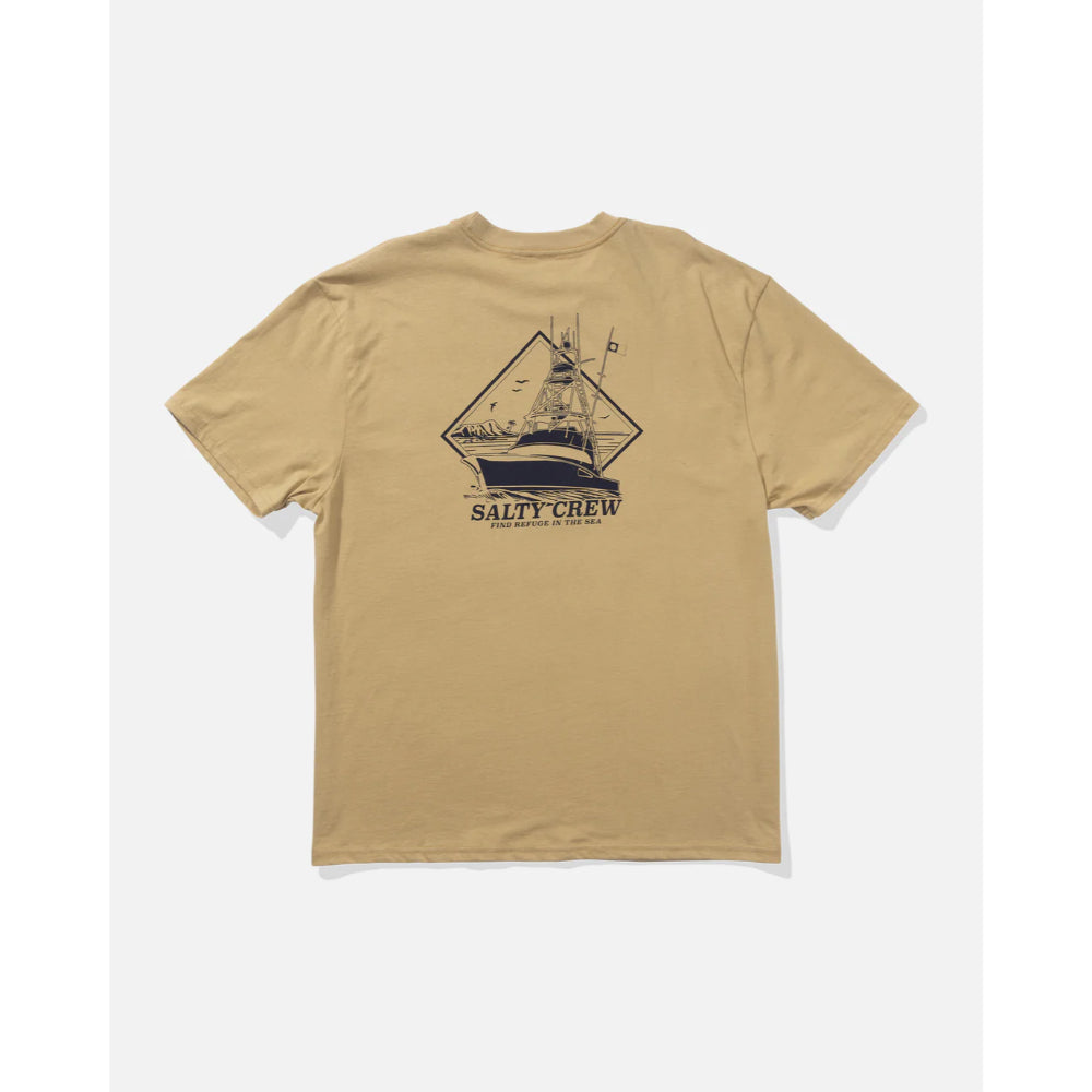 SALTY CREW VESSEL CLASSIC TEE KHAKI